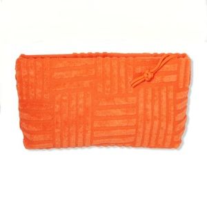 NWT Ulta Orange Terry Cloth Makeup Bag